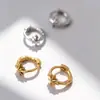 Mini Aro para Oreja para Cartílago, Aro para Oreja Totalmente de Plata S925, Versátil para Apilar, Clip para Hélix, Chapado Eléctrico, Estrella de Ocho Puntas