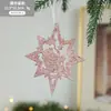 Plástico Rosa Pó Pegajoso Pó Dourado Enfeites de Natal Suprimentos para Decoração de Árvore de Natal Decorações Penduradas Arranjo de Cena Natal
