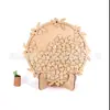 Corazón de Madera Forma de Estrella de Madera Creativa Tarro de Recompensas Tarro de Deseos para Niños con Soporte Tarro de Recompensas de Puntos de Aprendizaje de Autodisciplina