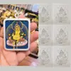 Dibujo Lineal Hecho a Mano para Pintar un Pequeño Thangka, Calcando una Caja Gawa con Resaltes Dorados