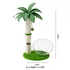 Rascador para gatos tipo palmera de coco del fabricante, árbol para gatos que ahorra espacio, casa para gatos, poste rascador para gatos de madera maciza, tabla rascadora para gatos integrada para ventas transfronterizas