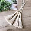 Ins Decorativo Boho Madeira Criativo Corda de Algodão com Contas Infantil Casa Decorativo Pendurado Artesanato Pingente