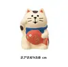 Comestibles japoneses zakka serie naranja hogar gato resina lindos pequeños adornos regalo miniatura escena de disparo