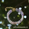 Pulseira de Contas Rodada de Ágata Indiana de Pedra Natural Europeia e Americana Venda Quente Transfronteiriça Estilo Boêmio Retrô Étnico Manual