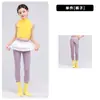 Roupas de Dança Infantis Roupas de Prática para Meninas Colete Amarelo Slim Fit Body de Yoga para Musculação Fantasias de Performance para Dança Jazz