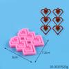 Molde de gota de cristal para bricolaje, una variedad de aretes con borlas de amor, aretes, combinación de joyas, llavero, colgante, molde de silicona