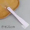 Herramientas de Belleza DIY Palillo Mezclador de Plástico para Mascarillas Raspador Aplicador de Mascarilla Corporal Cuchara con Forma de Media Luna para Crema de Ojos