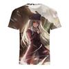 Camiseta de manga corta con estampado 3D digital "Noche del Destino" para hombre. Abrigo para hombre. Explosiones transfronterizas. Suministro de AliExpress.