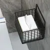 Estante de Baño Montado en la Pared Baño Inodoro Cesta Colgante Almacenamiento de Pañuelos Desechables Almacenamiento Colgante de Toallas Estante Combinado