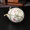 Caja de Joyería Esmaltada con Forma de Huevo, Artesanías Retro, Tapa abatible para Pendientes, Anillos, Joyero, Decoración para Sala de Estar, Dormitorio