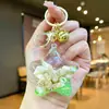 Llavero Creativo Serie Océano Relleno de Aceite Pez Payaso Estrella de Mar Pez Pequeño Colgante de Bolso Decoración de Llavero