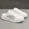 Zapatillas de Casa para Mujer W093 con Punta Cerrada, Nuevo Estilo Verano 2025, Versátiles, Transpirables, Huecas, Diseño Delgado, Adecuadas para Usar con Faldas, Sandalias de Exterior