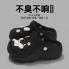 Zuecos de Mujer Estilo Nuevo para Verano 2026, Sandalias de Playa Antideslizantes, Pantuflas de Eva de Suela Gruesa que Aumentan la Altura, de Punta Cerrada