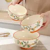Hogar Nuevo Estilo Chino Tazones y Platos de Cerámica 2026 Nuevo Estilo Plato Tazón Vajilla Hogar Tazón para Fideos Tazón Grande para Sopa Juego Combinado Vajilla