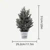 Artículos Populares Transfronterizos: Agujas de Pino Artificiales y Hojas de Ciprés, Plantas en Maceta de Mini Árbol de Navidad, Plantas en Maceta de Cedro, Artículos de Decoración para el Hogar y Comerciales