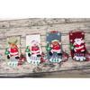 Calcetines navideños Calcetines navideños colgante de bolsa de regalo bolsa de dulces para niños calcetines de dibujos animados de tamaño pequeño decoraciones de bolsa de regalo