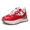 Estilo coreano 2023 outono novo ins colorblock forrest gump sapatos mulheres moda grossa fundo malha popular mesmo estilo moda sapatos casuais