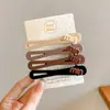 Pinza para el pelo color café esmerilado pinza lateral pinza para flequillo pinza de pico de pato sin marcas artefacto para arreglar el pelo pinza recta accesorios para el pelo