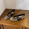 Versión de Piel de Oveja de Zapatos Mary Jane de Cuero Genuino con Aumento Oculto de Altura, Zapatos Planos de Ballet para Mujer con Lazo, Punta Redonda, Zapatos de Salón Versátiles de Boca Baja