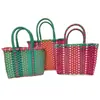 Bolso Nuevo Tejido Personalizado para Fotos de Vacaciones, Bolso de Playa, Bolso Infantil de Doble Pieza, Cesta de Verduras, Fabricante Transfronterizo al por Mayor