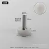 Venta directa acero inoxidable fondo negro y blanco pie de ajuste de plástico soporte de equilibrio fijación mecánica muebles pie de ajuste de nylon atornillado a mano