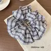 Scrunchie Xadrez de Tecido Doce Presilha de Cabelo com Temperamento Fresco e Simples Faixa de Cabelo Design de Nicho Toque de Luxo Acessórios de Cabelo para Mulheres