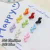 Accesorios de Moño Pintados en Spray Metálicos con Agujeros para Colgar Material de Aleación DIY Decoraciones de Pajarita Accesorios de Cadena para Teléfono Materiales