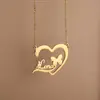 Collar de Amor Mariposa para Mujer Estilo Lujo Ligero Diseño Creativo Colgante Acero Inoxidable de Alta Calidad Joyería de Temperamento Venta al por Mayor
