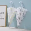 Paraguas Transparente para Adultos y Niños, Moderno Reforzado y Engrosado Estampado de Moda Oso Panda Paraguas Largo Esmerilado