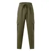 Comercio Electrónico Transfronterizo Nuevo Estilo Multi-Bolsillo Casual Recto Holgado Color Sólido Ropa de Trabajo Pantalones Largos Deporte Fitness Exterior Pantalones Largos