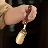 Juego de té de madera maciza con juego "Seis Caballeros" de acero inoxidable, que incluye pinzas para té, cepillo para té, tenedor para té, cuchara para té, cuchillo para té y accesorios para té