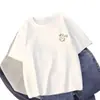 Camiseta de Manga Corta Estampada de Algodón de Fibra Larga Premium para Hombre, Nuevo Estilo Verano 2025, Camiseta Juvenil de Cuello Redondo de Moda