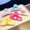 Outono e inverno novo clip de pelúcia de desenho animado infantil fofo Sanrio tubarão clip para cabelo de menina presilha de cabelo joia