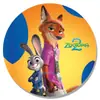 Merchandising de Anime de Zootopia Zorro Rojo Conejo de Cola de Algodón Serie de Dibujos Animados Insignia Insignia Bidimensional