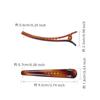 Clip de pico de pato de plástico sólido de 9.5 cm, clip de cocodrilo, clip para flequillo color caramelo, pasador para el cabello, traje para peluquería