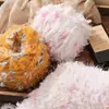 Fio de pelo misturado à mão, fio de lã especial para bolsas DIY, cor de doce, macio para chapéus feitos à mão, fio para suéter de crochê