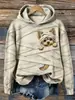 Sudadera con capucha Otoño Invierno 2026 Creativa Divertida Linda Mascota Estilo Urbano para Mujer Holgada con Bolsillo Otoño Nueva Llegada