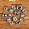 Satélite Redondo Mão Costurada Garra Aro de Diamante Fivela de Cristal Vidro Quadrado Pegando Diamante DIY Acessórios de Roupa Vestido de Casamento Feito à Mão