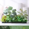 Paisagismo com Plantas Verdes Simulação Floreira Divisória de Piso Arte Floral de Chão Paisagem de Plantas Combinação de Floreira Flor Artificial em Vaso Bonsai Decoração