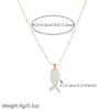 Collar de clavícula a rayas de pez de dibujos animados estilo playa, popular en comercio exterior, nuevo estilo europeo y americano, gargantilla de moda para mujer con esmalte a doble cara