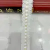 Em estoque venda direta franja de renda de pérola renda de malha bilateral faixa de renda com borlas acessórios de vestuário infantil pequeno e fresh