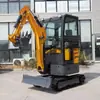 Exportado a Sudamérica: Excavadora Pequeña Tipo Cabina de 2.2 Toneladas, Excavadora Agrícola Tipo Oruga, Excavadora para Limpieza de Ríos