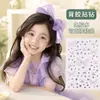 Mariposa Aurora Tul Mariposa Autoadhesiva Decoración de Maquillaje para Actuaciones Escénicas Infantiles, Decoración Facial Súper Brillante con Pegatinas de Pedrería