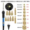 Accesorios para Punta de Soldador Eléctrico de Temperatura Ajustable para Uso Doméstico, Grabado, Transferencia de Calor, Tallado y Herramienta de Prensado de Tuercas de Fusión en Caliente