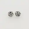 Estilo antiguo Plata tibetana bola hueca cuentas sueltas cuentas 8/10/11/14mm pulsera aretes cuentas espaciadoras accesorios de joyería diy
