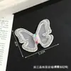 Parche de Tela de Mariposa con Pedrería de Moda de Lujo Ligero Estilo Coreano Lleno de Pedrería Accesorios para Ropa Ropa DIY Zapatos Sombreros Parche Decorativo de Bordado