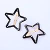 Pinza bb de estrella de cinco puntas pinza para el pelo grande de estrella hueca pinza lateral de punto color Navidad pinza para el pelo de niños accesorios para tocado