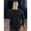 Nuevo Suéter de Punto de Manga Larga para Hombre de Primavera y Otoño, Camisa Polo con Cuello Campana y Textura de Punto Trenzado, Estilo Old Money, Venta al por Mayor de Fábrica Transfronteriza
