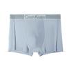 Ropa interior simple de moda para hombre, cómoda, transpirable, malla en la parte inferior de la entrepierna, cintura delgada para hombre, bóxers para hombre al por mayor