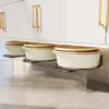 Estante de Almacenamiento para Lavabo de Baño, Organizador sin Taladro Debajo del Lavabo, Estante Multifuncional para Colgar Lavabos Debajo del Gabinete del Baño